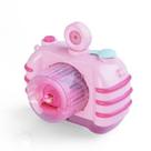 Bolha soprando brinquedos bolha mágica câmera brinquedo luz brinquedo automático arma de bolha menina coração fada vara câmera de música rosa