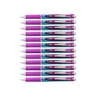 Bolígrafo retráctil Pentel EnerGel Deluxe RTX, tinta violeta, paquete de 12
