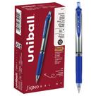 Bolígrafos de Gel Uni-Ball Signo RT 0.7 mm Azul Medio Paquete de 12