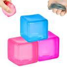 Bolinha Antiestresse Ssqauvig Brinquedo Fidget Cubo de Gelo 5 cm Médio 3 Unidades