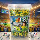 Bolinha Chocolate 100 un Futebol Bolibol da Copa do Mundo