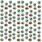 Bolinhas de Gude Carambola Importadas 25 Unidades 16mm Diversão, Coleção e Cores Vibrantes com Certificação INMETRO