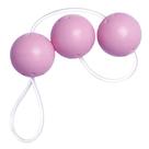 Bolinhas de pompoar média rosa - 3 unidades