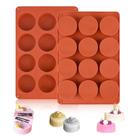 Bolinho de chocolate redondo Sakolla com molde de silicone, 2 unidades