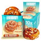 Bolinhos de lanche Legendary Foods, 22 g de proteína Sweet Roll, pacote com 10