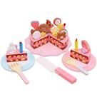 Bolo de festa de aniversário Wooden Play Food Toys para cria