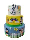 Bolo fake baby looney tunes 3 andares