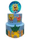 Bolo fake bob esponja Bolo fake bob esponja
