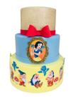 Bolo fake branca de neve 3 andares