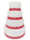 Bolo Fake Cenográfico Casamento Aniversário Batizado Noivado Renda Bolo Fake Cenográfico Casamento Aniversário Batizado Noivado Renda