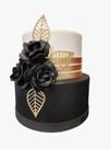 Bolo Fake Floral Preto