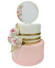 Bolo Fake floral rosa