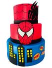 Bolo fake homem aranha - 3 andares