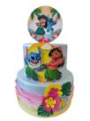 Bolo Fake Lilo e Stitch Rosa