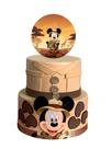 Bolo fake mickey safari bege
