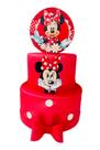 Bolo Fake Minnie Vermelha