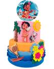 Bolo Fake Moana Baby Rosa