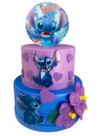 Bolo Fake Stitch Lilás