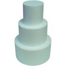 Bolo Falso Redondo 350X100MM Pacote com 08 - Isopor EPS