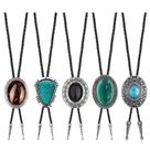 Bolo Tie Fansilver 5 peças feitas à mão Western Cowboy 102 cm