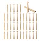 Bolo Tie Tips PATIKIL Frosted Gold Alloy 5 cm 40 peças de artesanato DIY