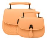 Bolsa 2 Em 1 Off-white Com Fecho Magnético Pompom Luxo Sofisticado