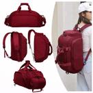 Bolsa Academia 3 em 1 Mochila Grande Viagem Esportiva Vinho Bolsa Academia 3 em 1 Mochila Grande Viagem Esportiva Vinho