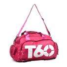 Bolsa Academia Fitness Mala De Viagem Mochila Transversal Treino Rosa