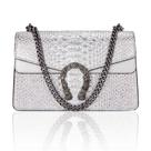 Bolsa Aiqudou Luxury Crossbody e bolsa para mulheres prateada