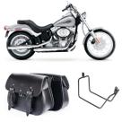 Bolsa Alforge Lateral 18 Litros Com Afastador Harley Davidson Softail STD FX Par