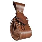 Bolsa Algibeira Bag Couro Legítimo Marrom Para Cinto Cosplay