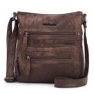 Bolsa Angel Barcelo Crossover Purse Crossover em couro marrom
