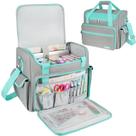 Bolsa artesanal Jaffzora Large com capa para laptop de 15,6" cinza
