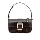 Bolsa Arya Couro Preto Cecconello C2905-9 Bolsa Arya Couro Preto Cecconello C2905-9