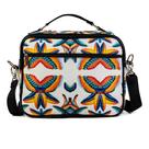 Bolsa Bag Asas Arara Colorida Alça de Mão Lateral Ajustável Marmita Viagem Trabalho Escola Academia