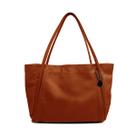 Bolsa bag shopping grande de couro caramelo Ayla