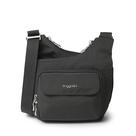 Bolsa Baggallini Criss Cross Charcoal em nylon resistente à água Bolsa Baggallini Criss Cross Charcoal em nylon resistente à água