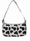 Bolsa baguete feminina moda jovem meninas vaquinha vaca Bolsa baguete feminina moda jovem meninas vaquinha vaca
