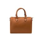 Bolsa Baú Feminina Executiva Pequena com Alça Longa Premiere Caramelo