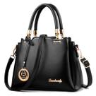 Bolsa Baú Grande Feminina Elegante De Mão E Alça Transversal COR: PRETO