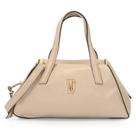 Bolsa Bau Satchel Media Alça Mão Alça Removivel Transversal COR:BEGE Bolsa Bau Satchel Media Alça Mão Alça Removivel Transversal COR:BEGE
