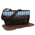 Bolsa Bebê Maternidade Grande Azul Menino +Trocador Portátil