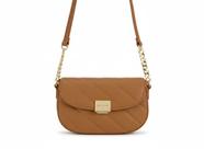 Bolsa Beira Rio Matelassê Camel Design Sofisticado - Bolsa Beira Rio Matelassê Camel Design Sofisticado -