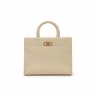 Bolsa Beira Rio Matelassê Creme Alça Dupla Casual - Bolsa Beira Rio Matelassê Creme Alça Dupla Casual -