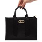 Bolsa Beira Rio Napa Estilosa Moderna Feminina Preto