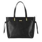 Bolsa Beira Rio Napa Preta Feminina Visual Clássico Casual