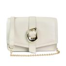 Bolsa Beira Rio Off White Feminino Alça Corrente Dourado -