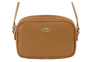 Bolsa Beira Rio Tiracolo Feminina Com Detalhe Metálico Camel Bolsa Beira Rio Tiracolo Feminina Com Detalhe Metálico Camel