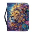 Bolsa bíblica JHQFWMKJ Cross Lion Leather para homens e mulheres