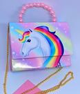 Bolsa Bolsinha Infantil Mini Bag Pérola Alça Corrente Princesas Disney Barbie Frozen Sofia Minnie Lol Moda Blogueirinha